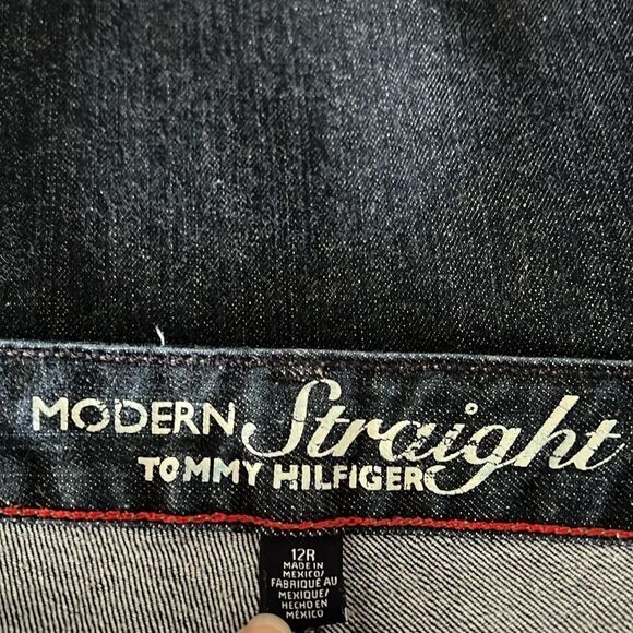 Tommy Hilfiger Blue Denim Straight Leg Jeans Size 12R - Picture 8 of 9
